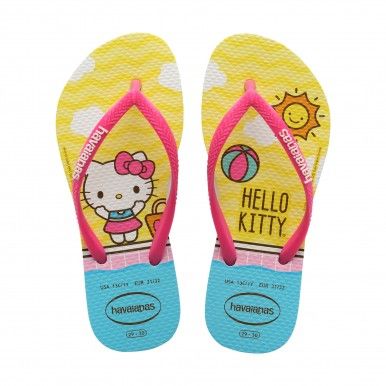 Chinelos Havaianas Slim Hello Kitty
