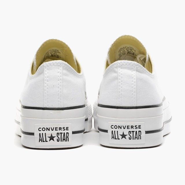 Converse All Star White Garnet Navy Plataforma