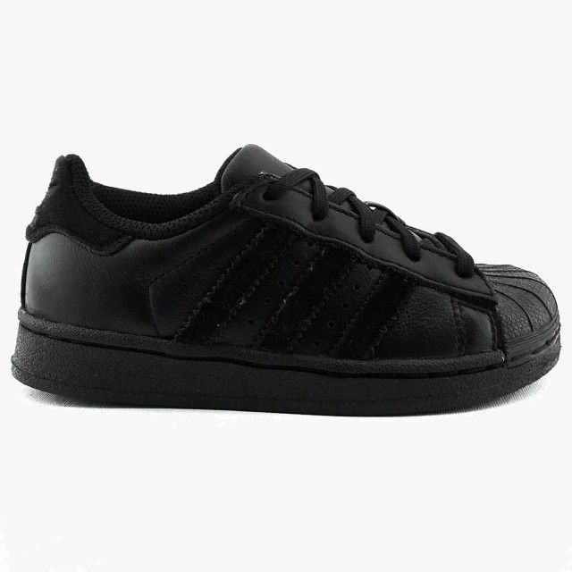 Adidas superstar 2025 negras niño