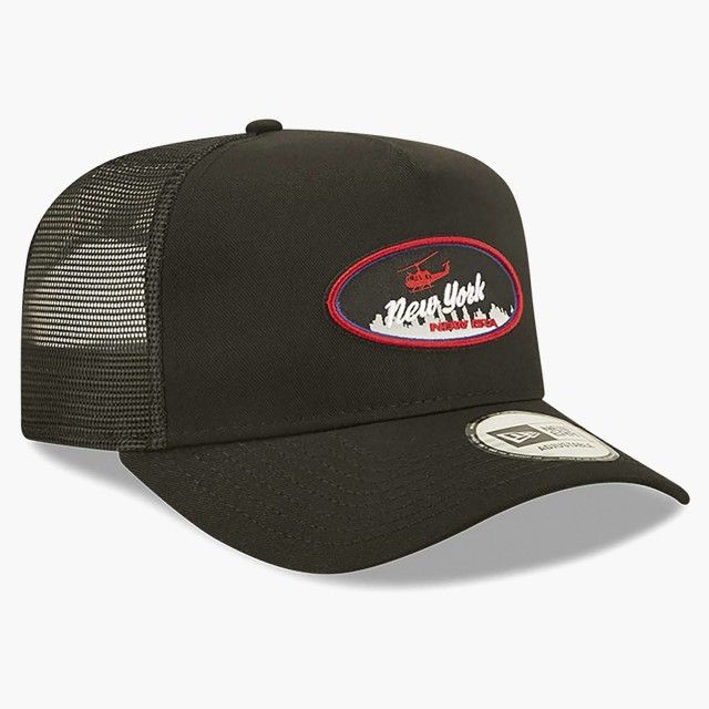 Bon New Era Trucker New York Patch Black
