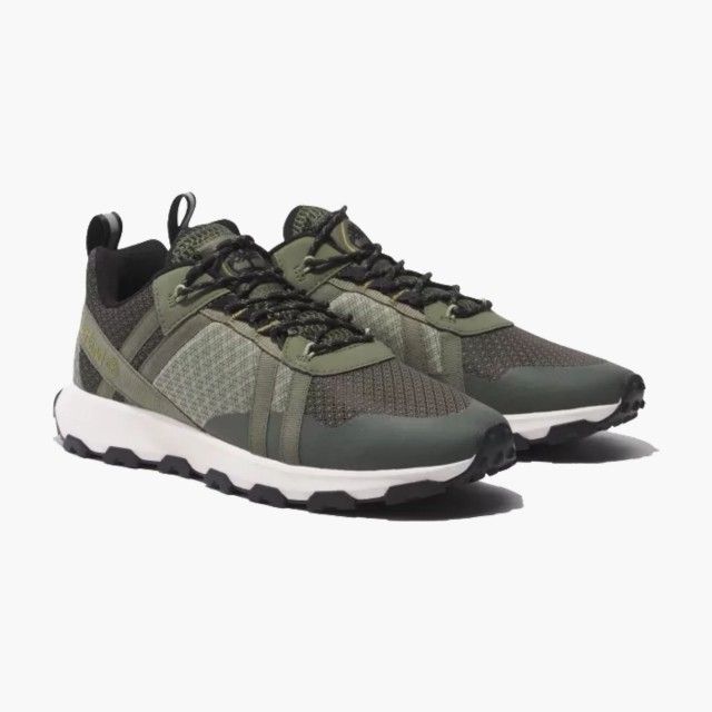 Timberland Winsor Trail LOW LACE UP SNEAKER DARK GREEN MESH