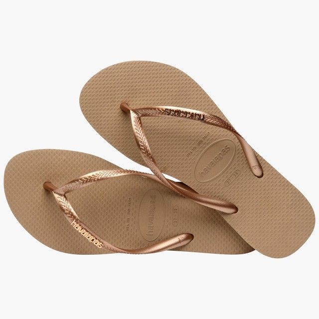 Havaiana Slim Logo Metalic