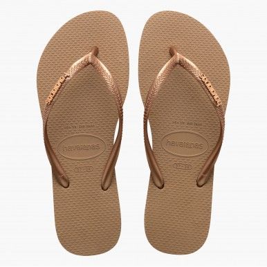 Havaiana Slim Logo Metalic