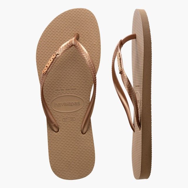 Havaiana Slim Logo Metalic