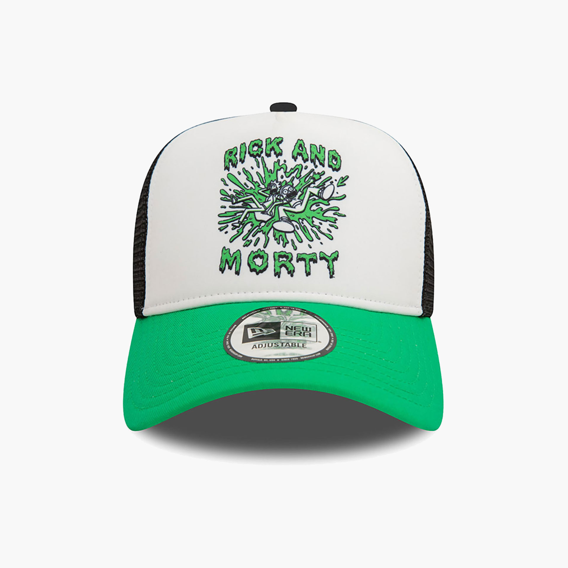 Boné New Era Trucker Rick and Morty Teleport Slime