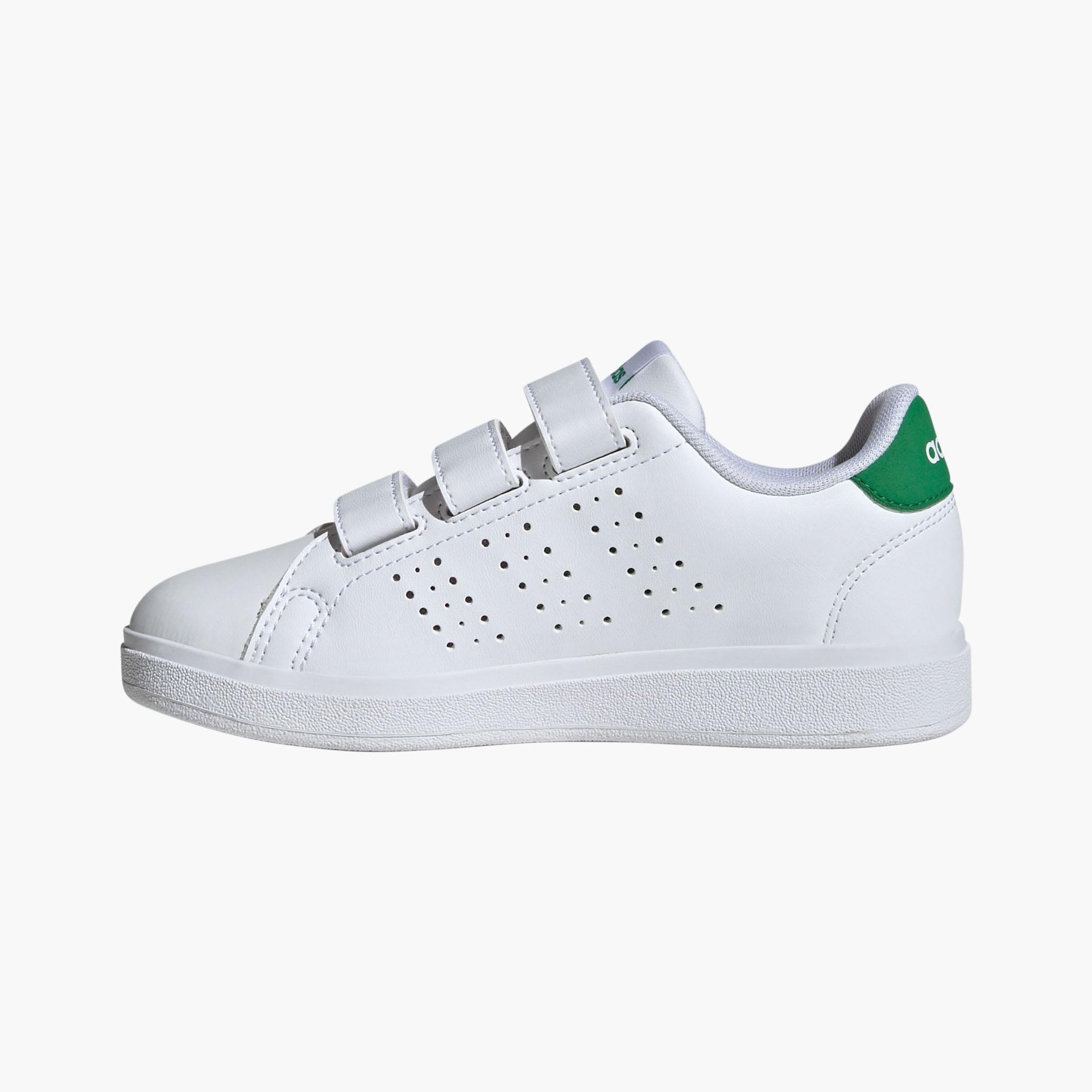 Sapatilhas Adidas Advantage Base 2.0 Brancas/Verdes para Criança