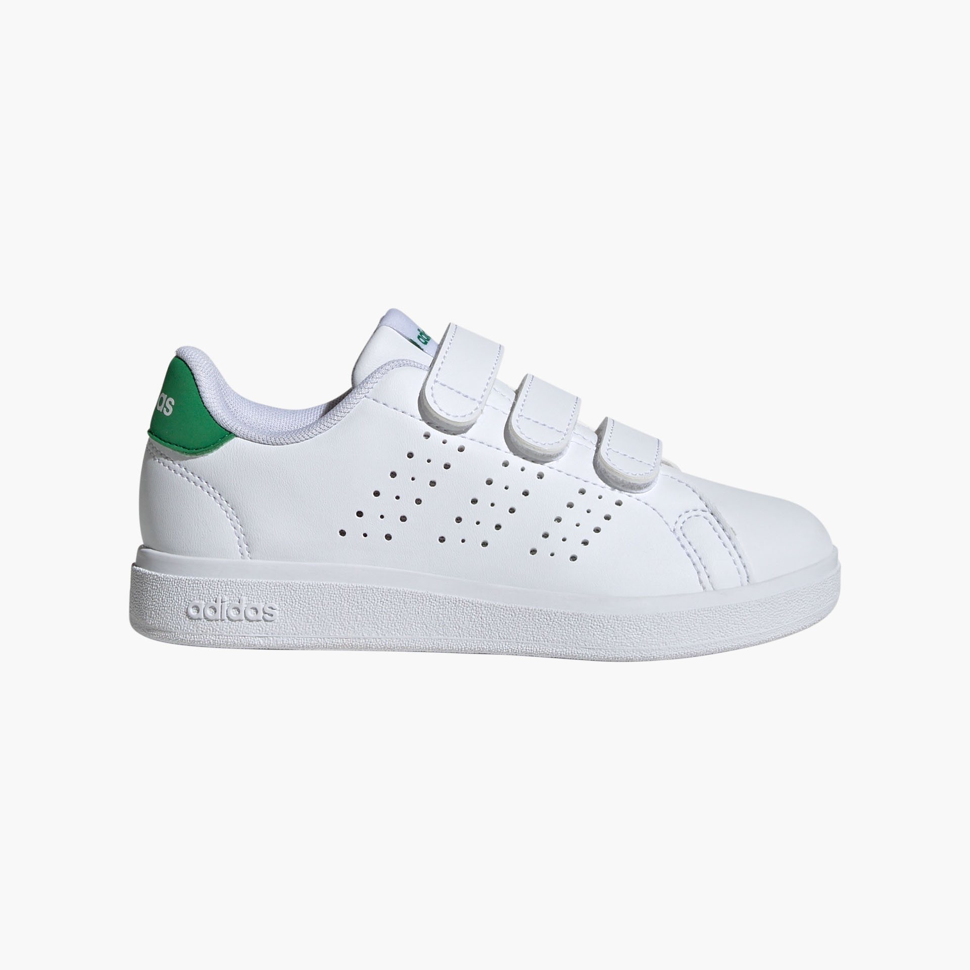 Sapatilhas Adidas Advantage Base 2.0 Brancas/Verdes para Criança