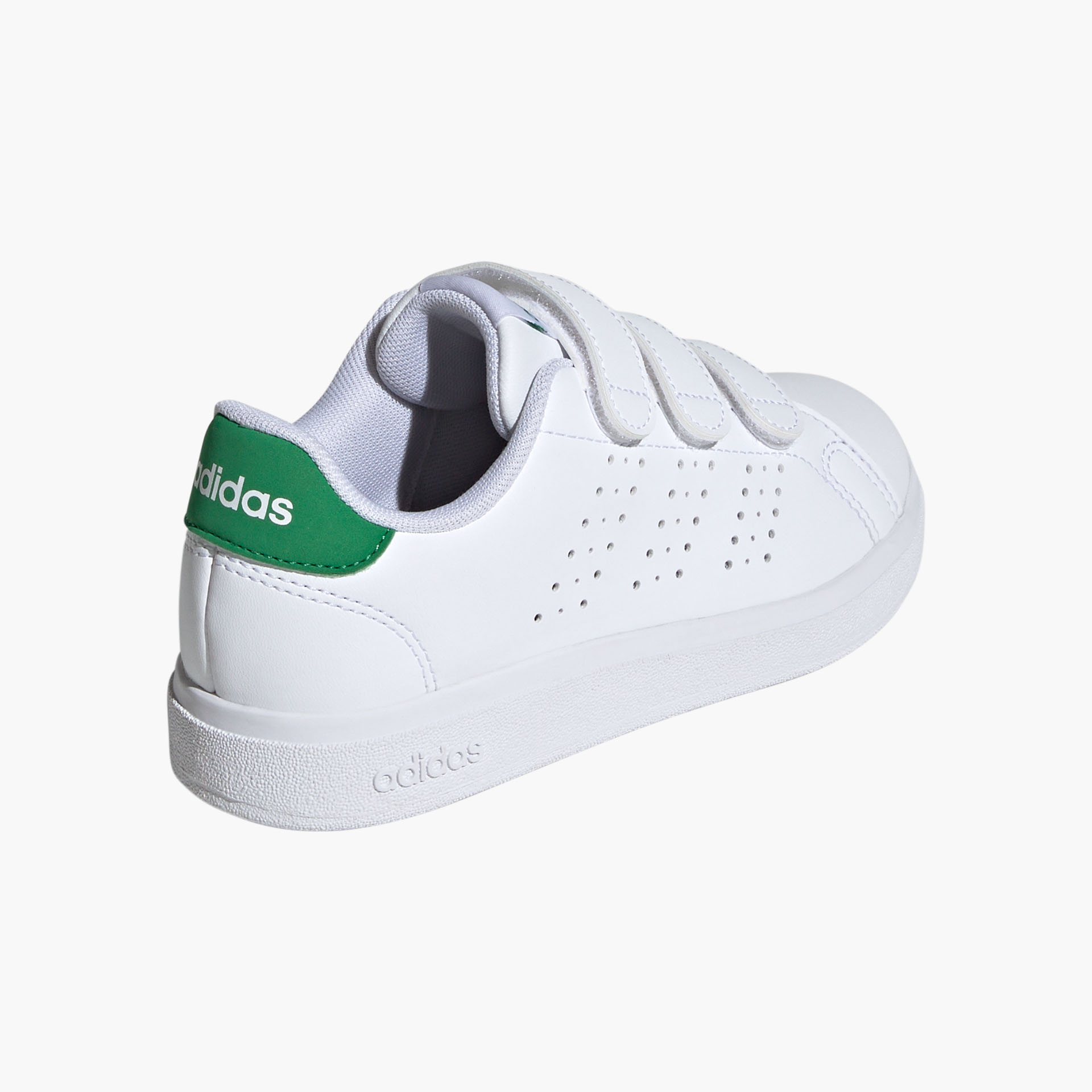 Sapatilhas Adidas Advantage Base 2.0 Brancas/Verdes para Criança