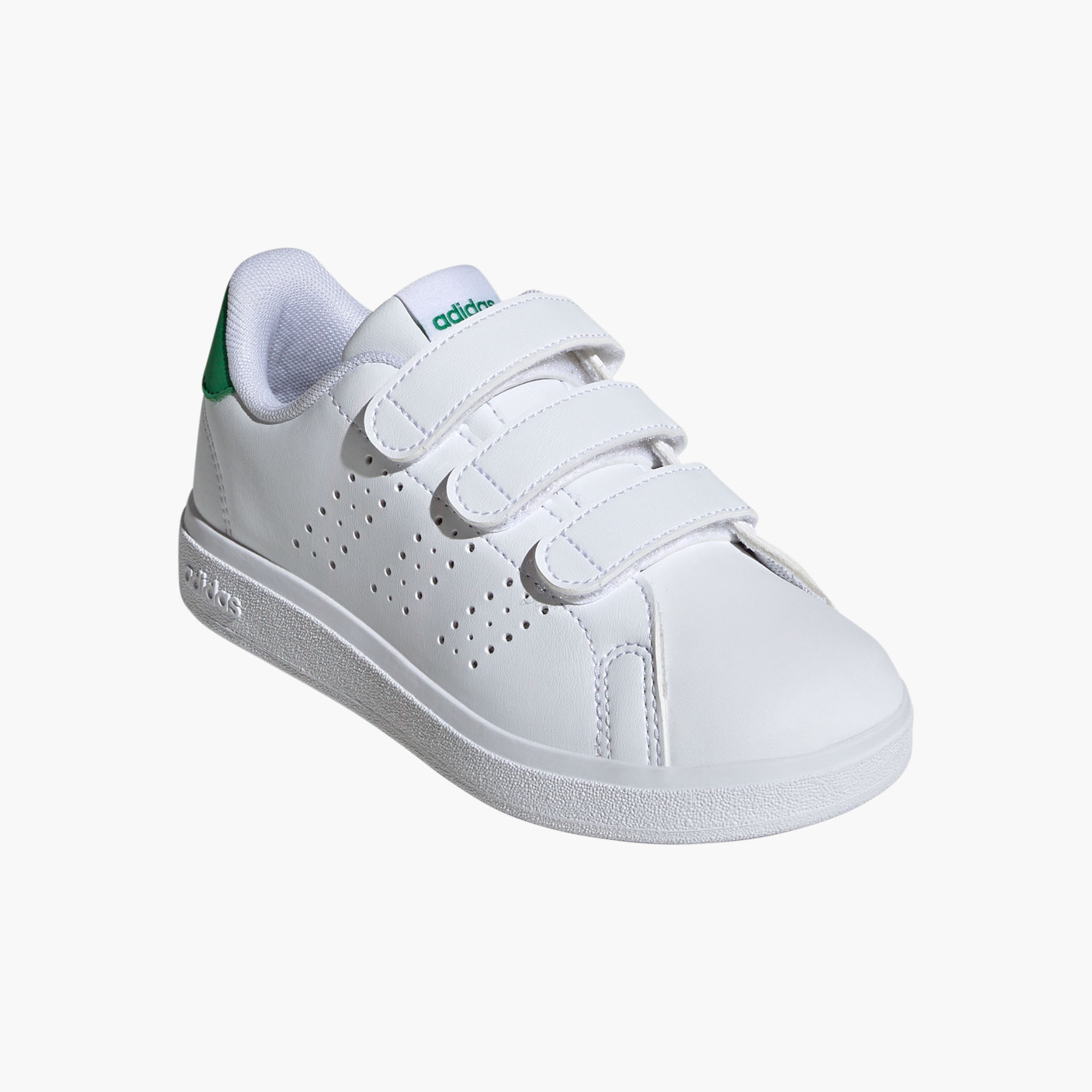 Sapatilhas Adidas Advantage Base 2.0 Brancas/Verdes para Criança