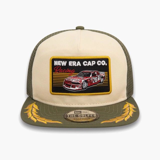 Bon New Era Motorsport Green Trucker
