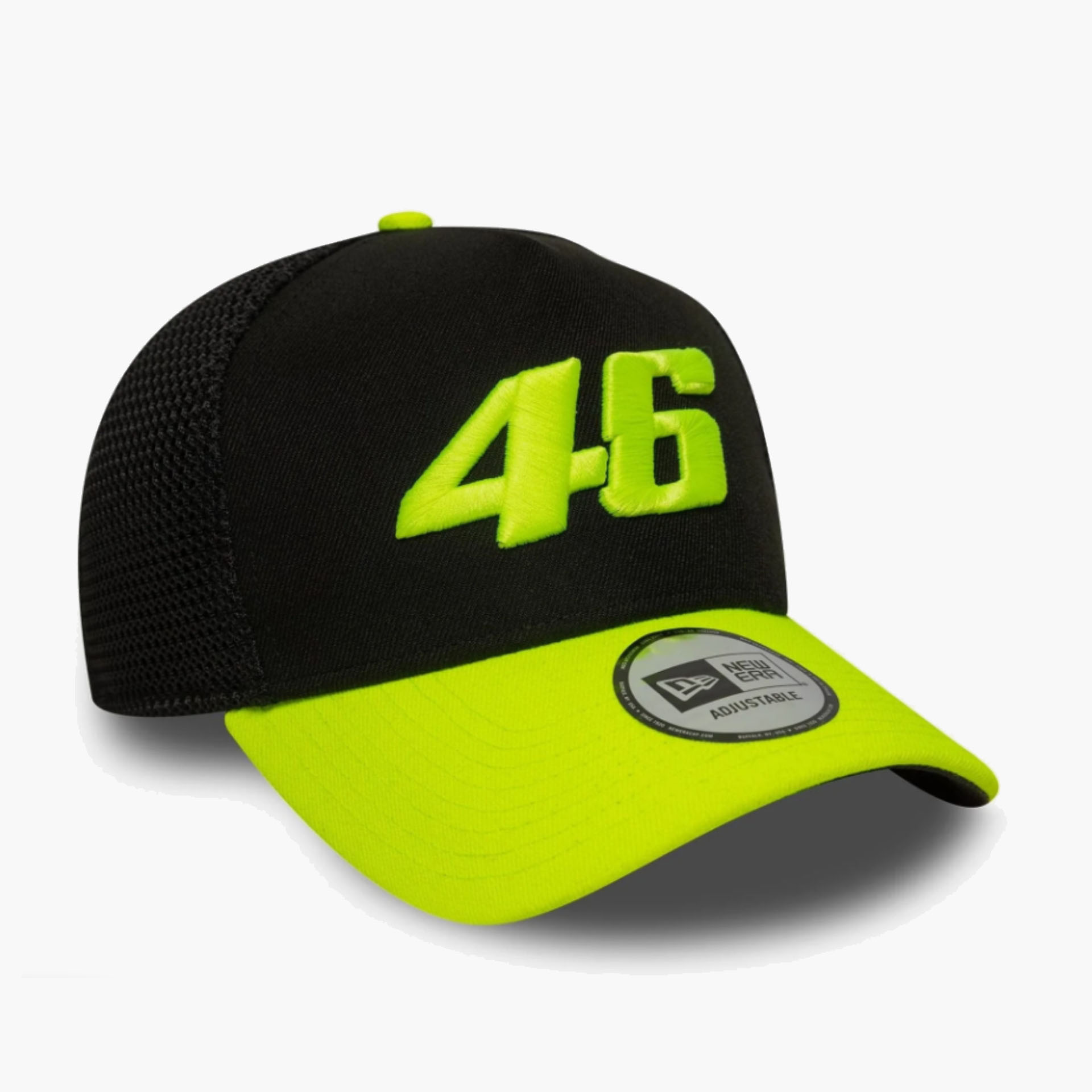 Boné VR46 Vale Black 9FORTY E-Frame Trucker
