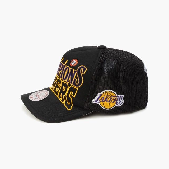 Bon Mitchell & Ness NBA Big Champ Trucker LA Lakers Snapback