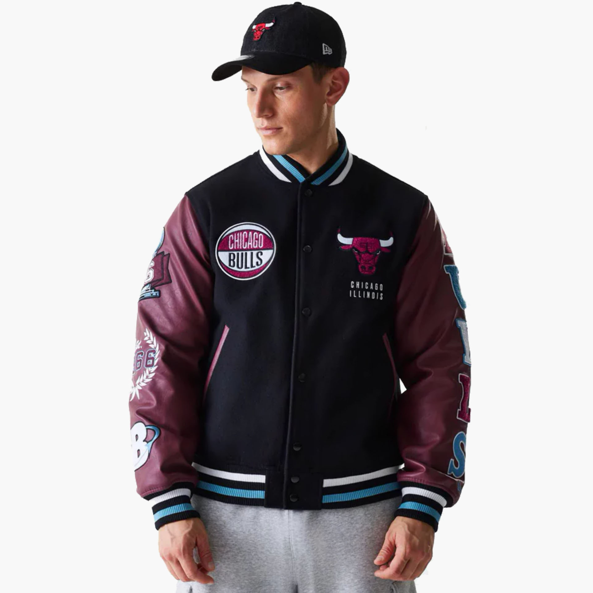 Casaco New Era Chicago Bulls NBA Patch