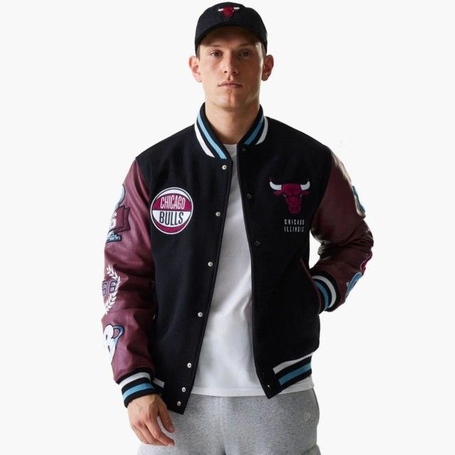 Casaco New Era Chicago Bulls NBA Patch