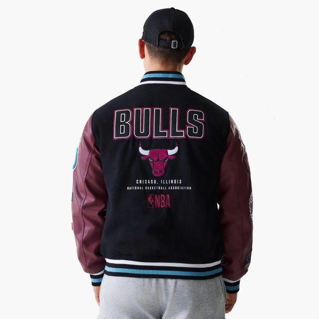Casaco New Era Chicago Bulls NBA Patch