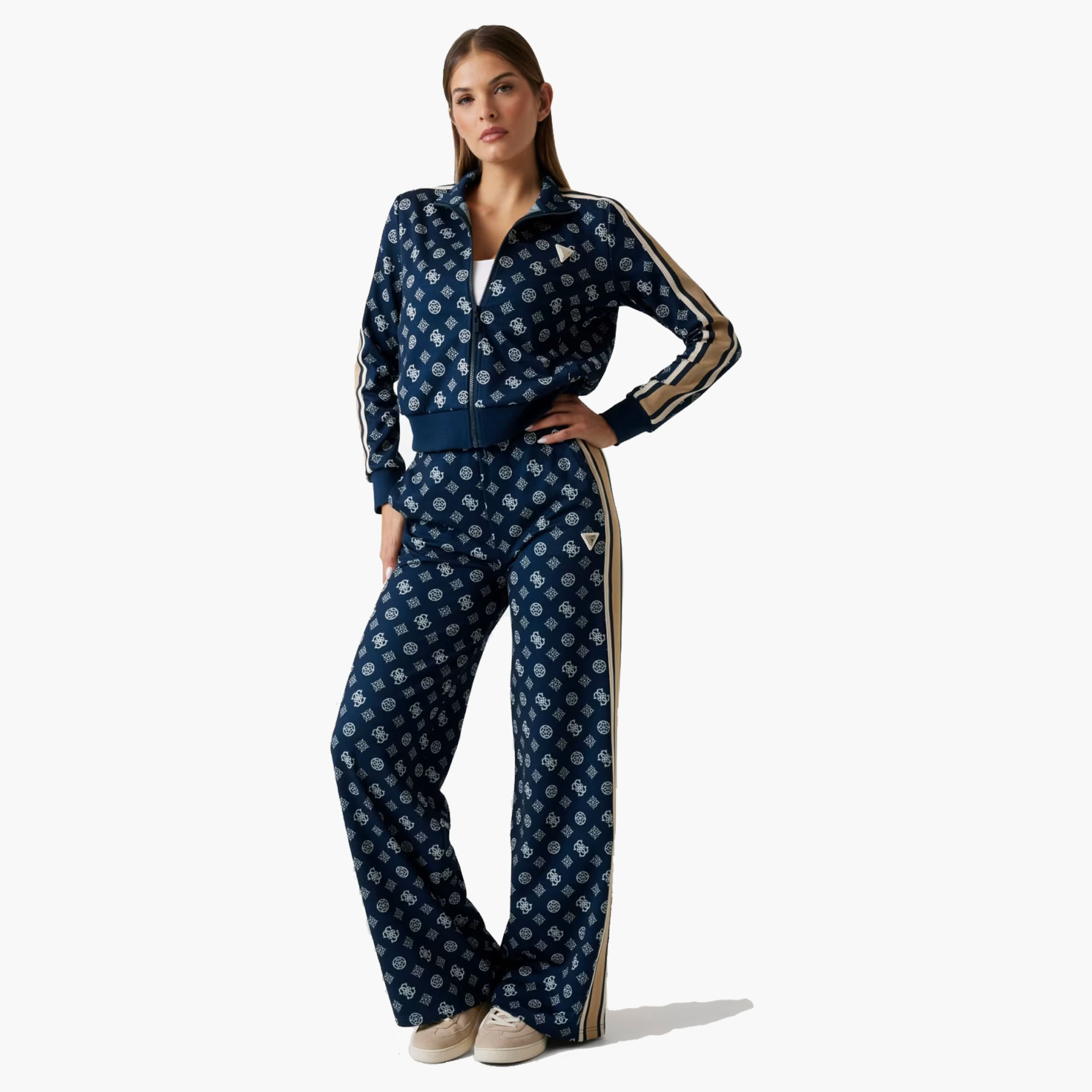 Calças Fato de Treino Guess Peony Taped Straight