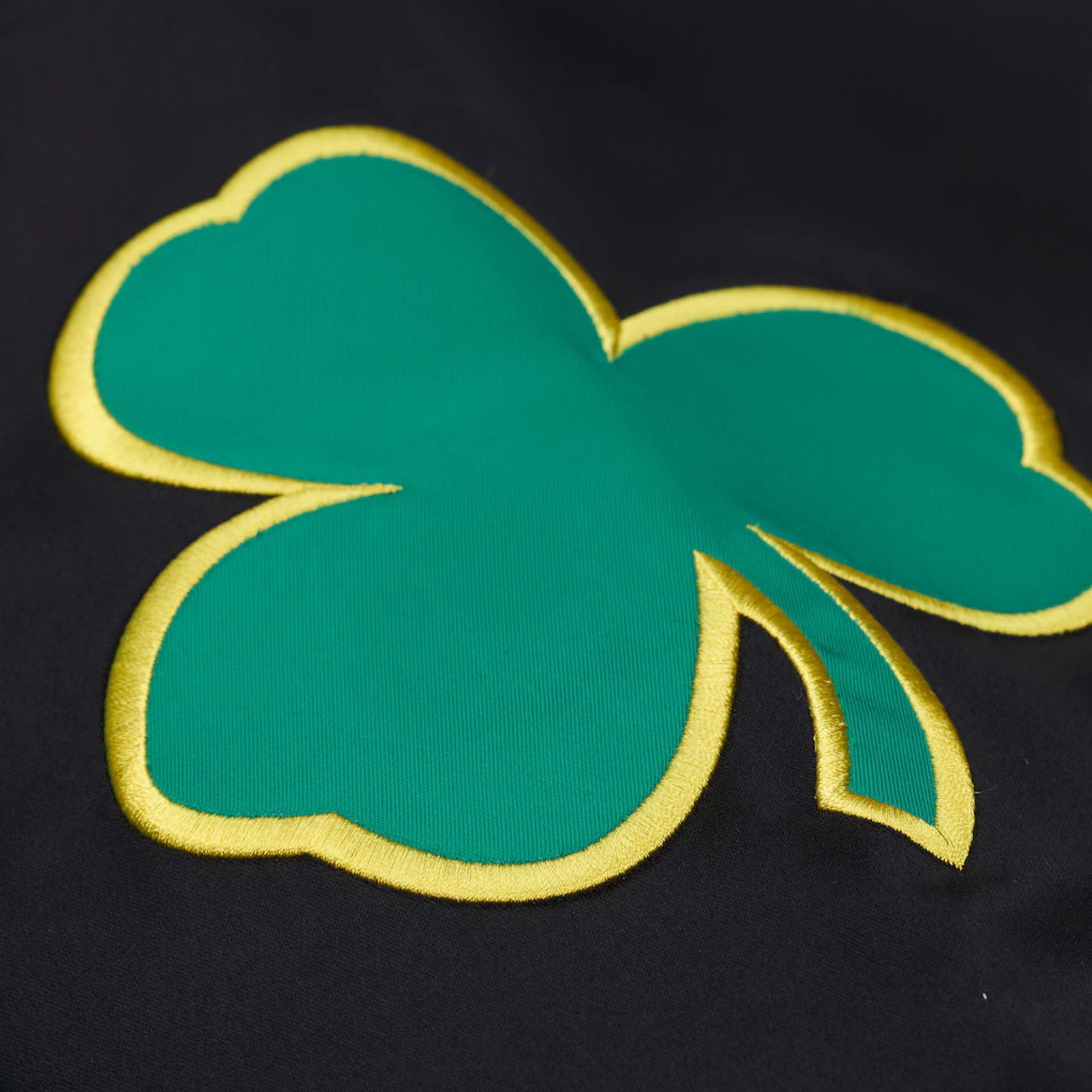 Casaco Boston Celtics Kelly Green Hardwood Classics Throwback Heavyweight Satin