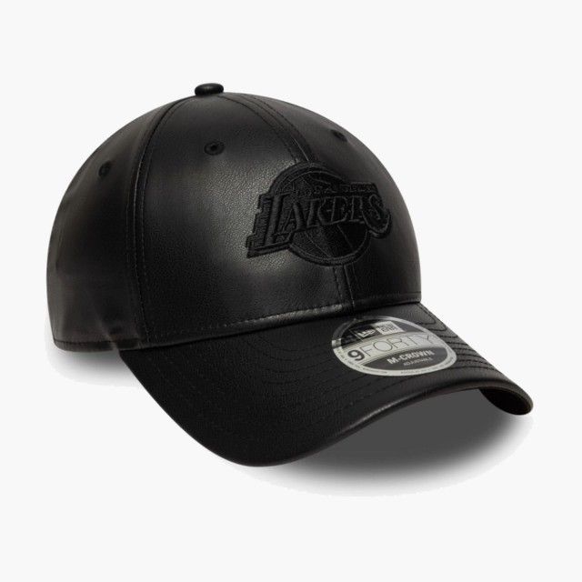 Boné New Era LA Lakers NBA PU Black 9FORTY Boné New Era LA Lakers NBA PU Black 9FORTY