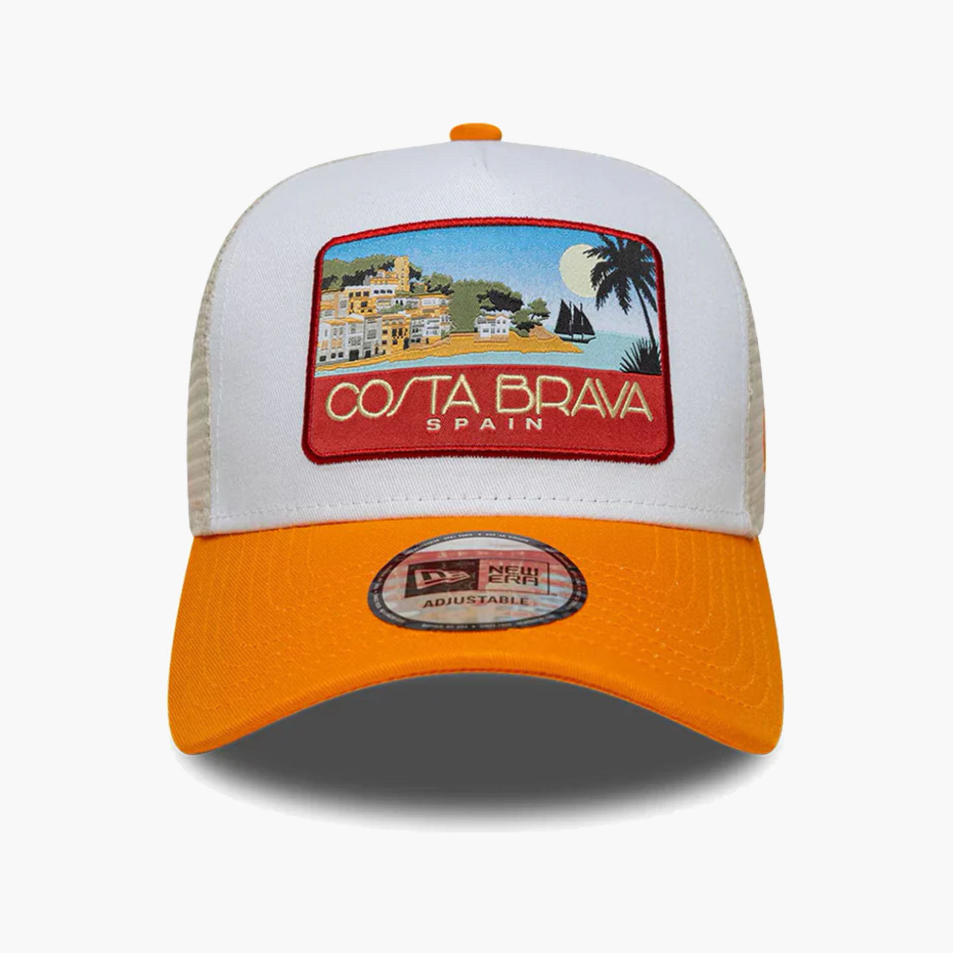 Boné New Era Location Orange 9FORTY A-Frame Trucker