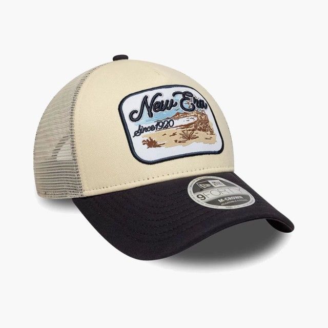 Boné New Era Light Beige 9FORTY M-Crown A-Frame Trucker Boné New Era Light Beige 9FORTY M-Crown A-Frame Trucker