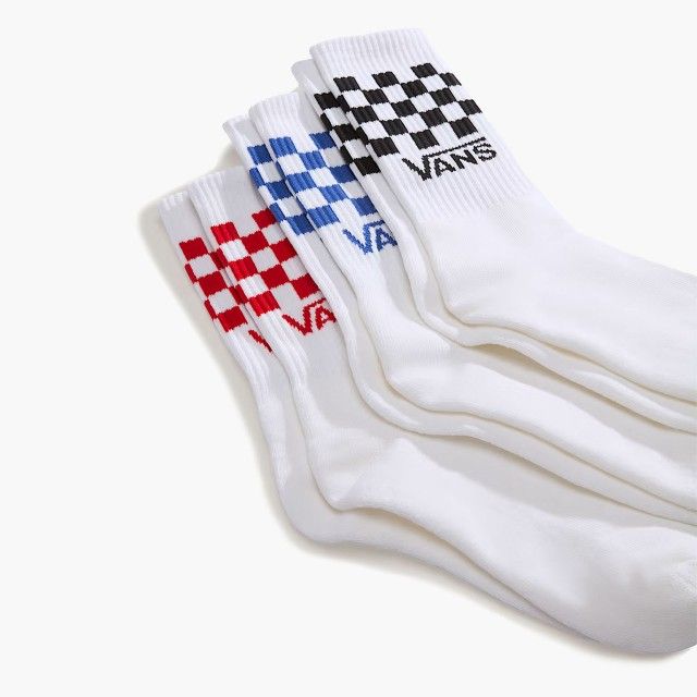 Meias Vans Classic Check Crew (3 pares)