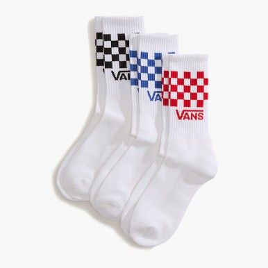 Meias Vans Classic Check Crew (3 pares)
