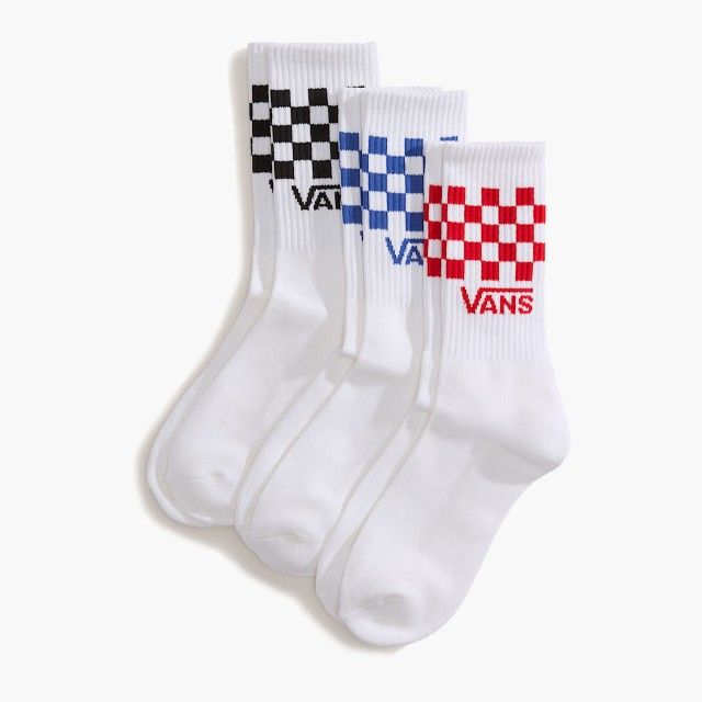 Meias Vans Classic Check Crew (3 pares)