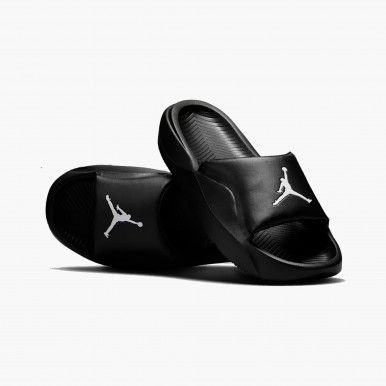 Chinelos Jordan Franchise Homem Pretos/Brancos