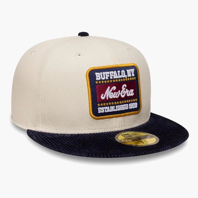 Boné New Era Patch Cord Cream & Black 59FIFTY Boné New Era Patch Cord Cream & Black 59FIFTY