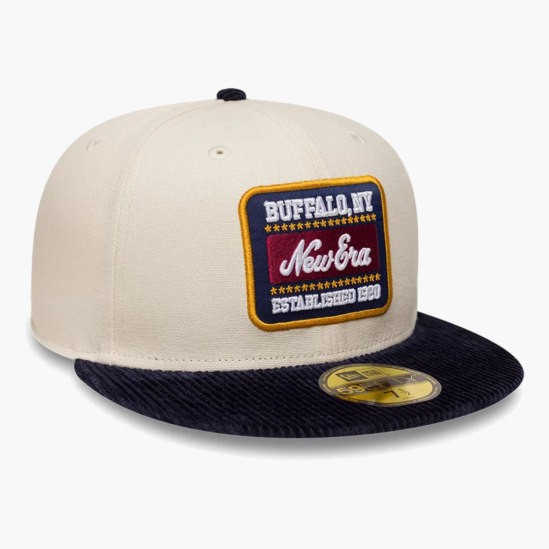 Boné New Era Patch Cord Cream & Black 59FIFTY