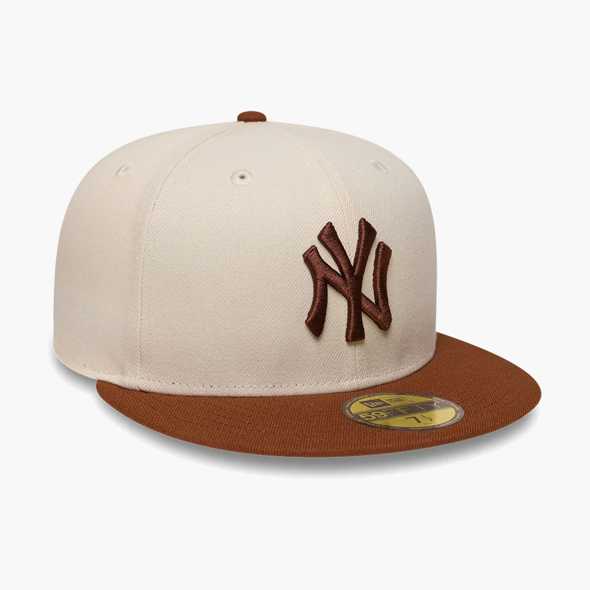 Boné New Era New York Yankees MLB League Essential Cream & Brown 59FIFTY