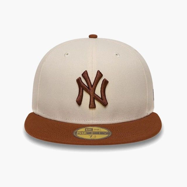 Bon� New Era New York Yankees MLB League Essential Cream & Brown 59FIFTY