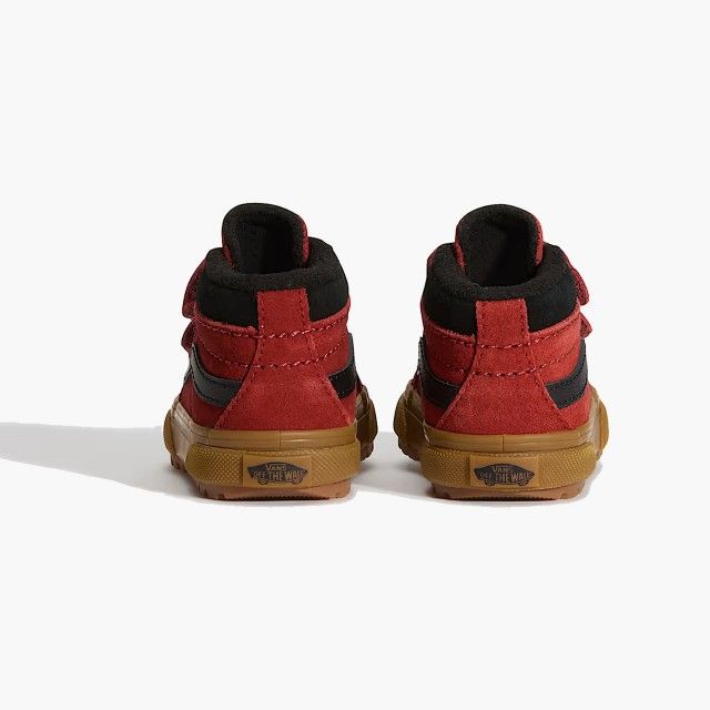 Sapatilhas Vans Sk8-Mid Velcro em Vermelho para Beb�