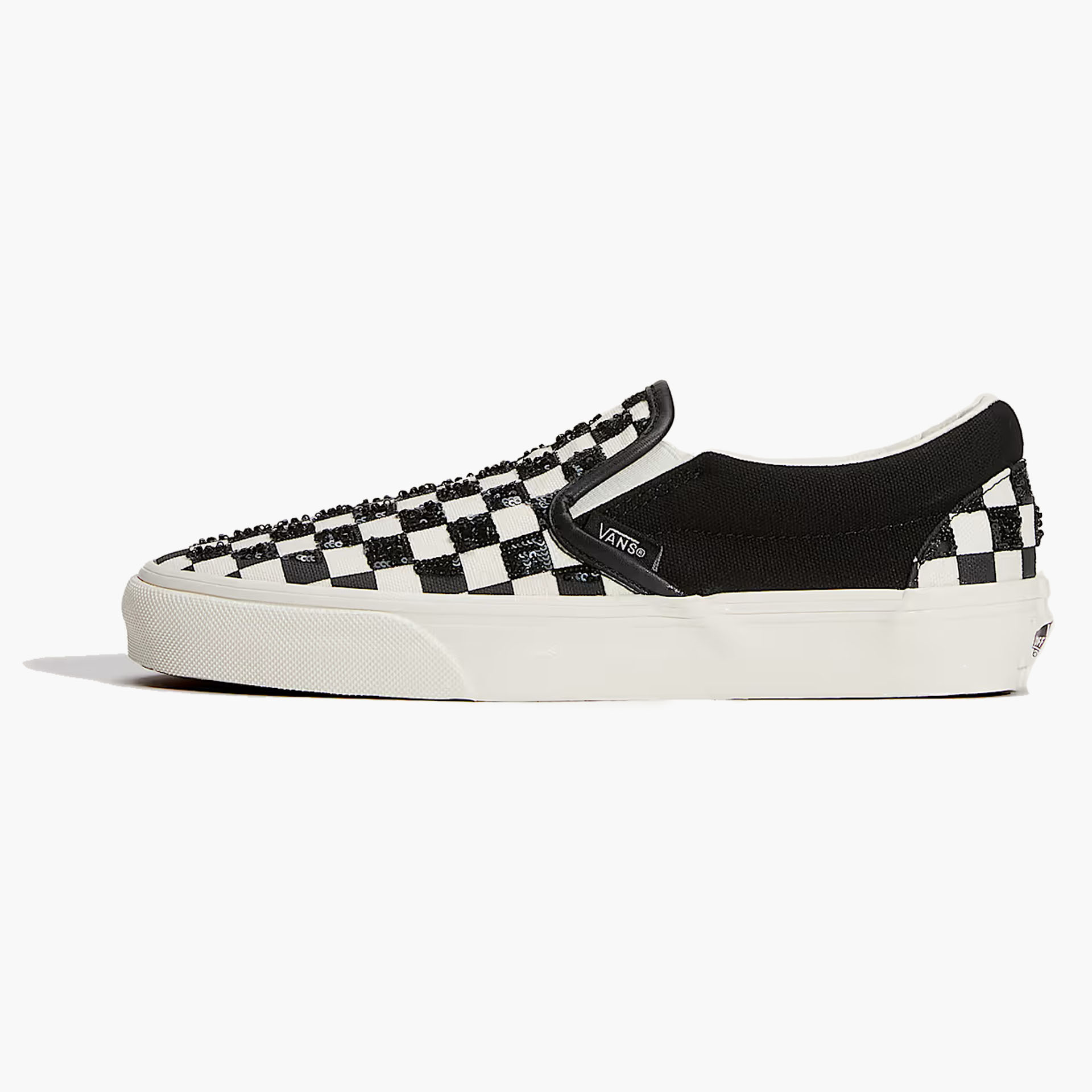 Sapatilhas Vans Classic Slip-on em Branco e Preto