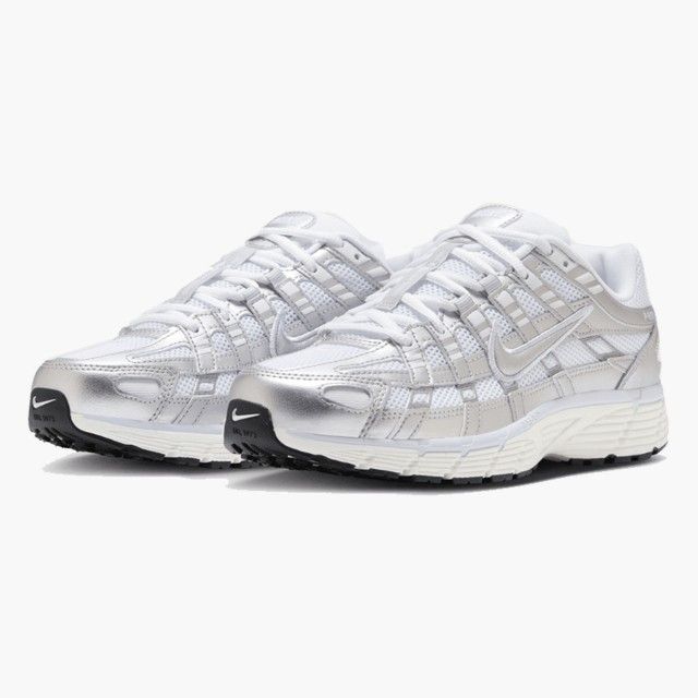 Nike - Sapatilhas P-6000 Prateadas e Brancas para Mulher Nike - Sapatilhas P-6000 Prateadas e Brancas para Mulher