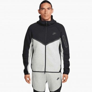 Casaco de Treino Nike Tech Preto/Cinzento Homem Casaco de Treino Nike Tech Preto/Cinzento Homem