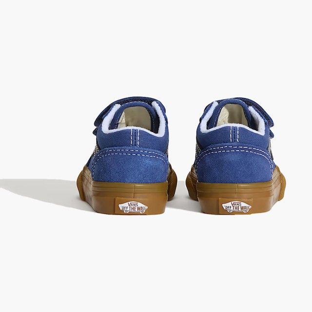 Sapatilhas Vans Old Skool Velcro Azuis para Bebé Sapatilhas Vans Old Skool Velcro Azuis para Bebé