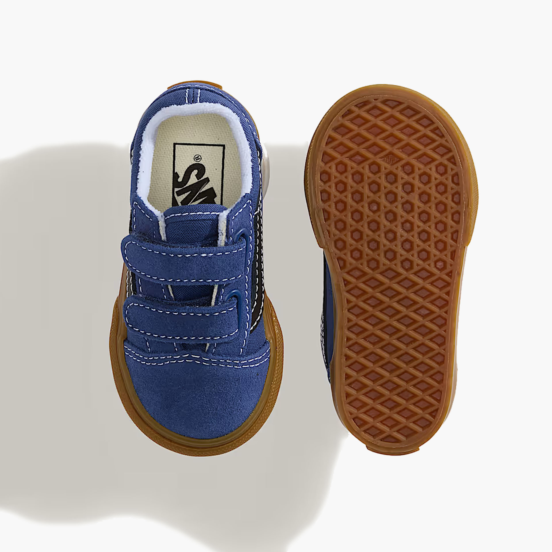Sapatilhas Vans Old Skool Velcro Azuis para Bebé