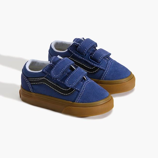 Sapatilhas Vans Old Skool Velcro Azuis para Bebé Sapatilhas Vans Old Skool Velcro Azuis para Bebé