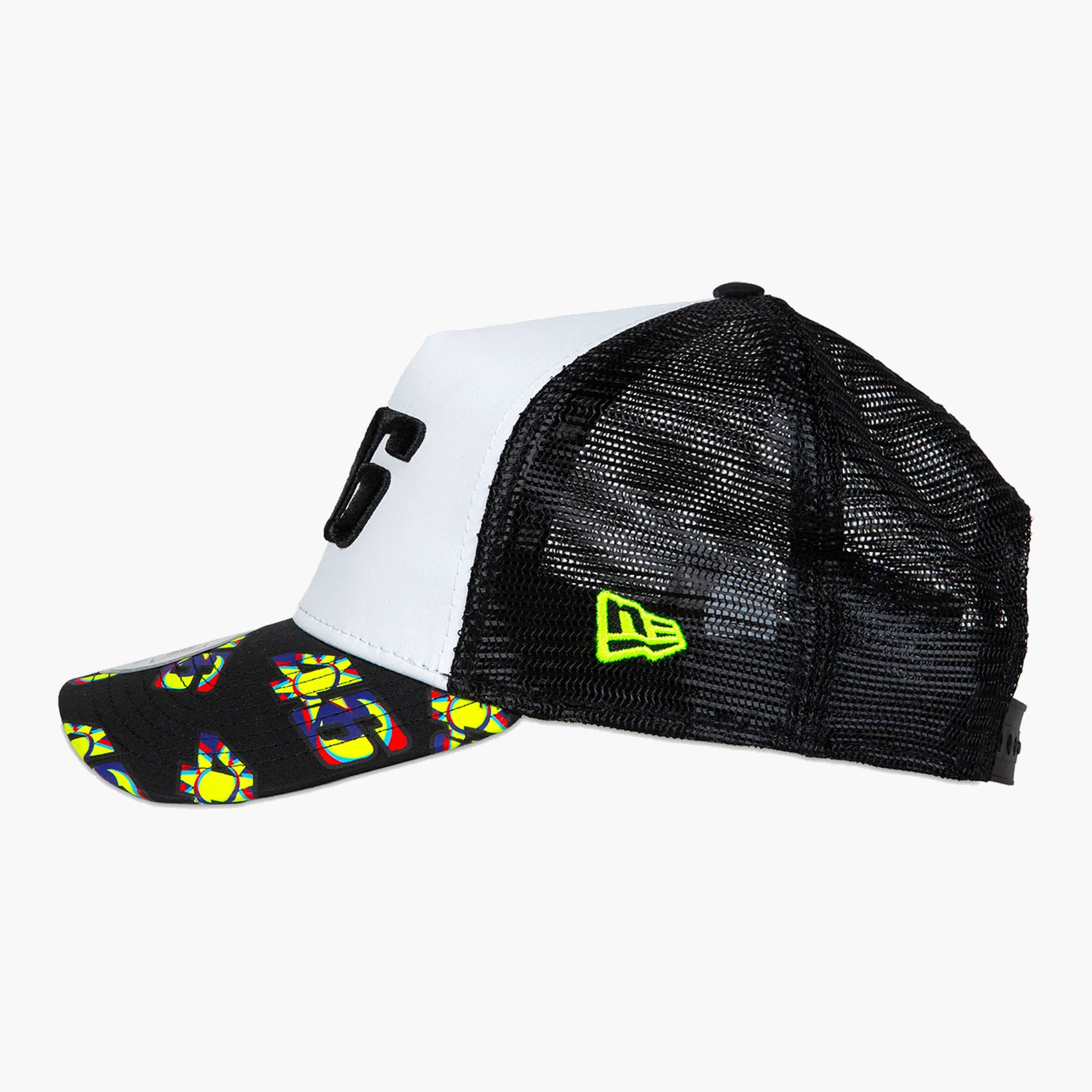 Boné New Era Rossi 9FORTY E-Frame Trucker VR46 Print Visor