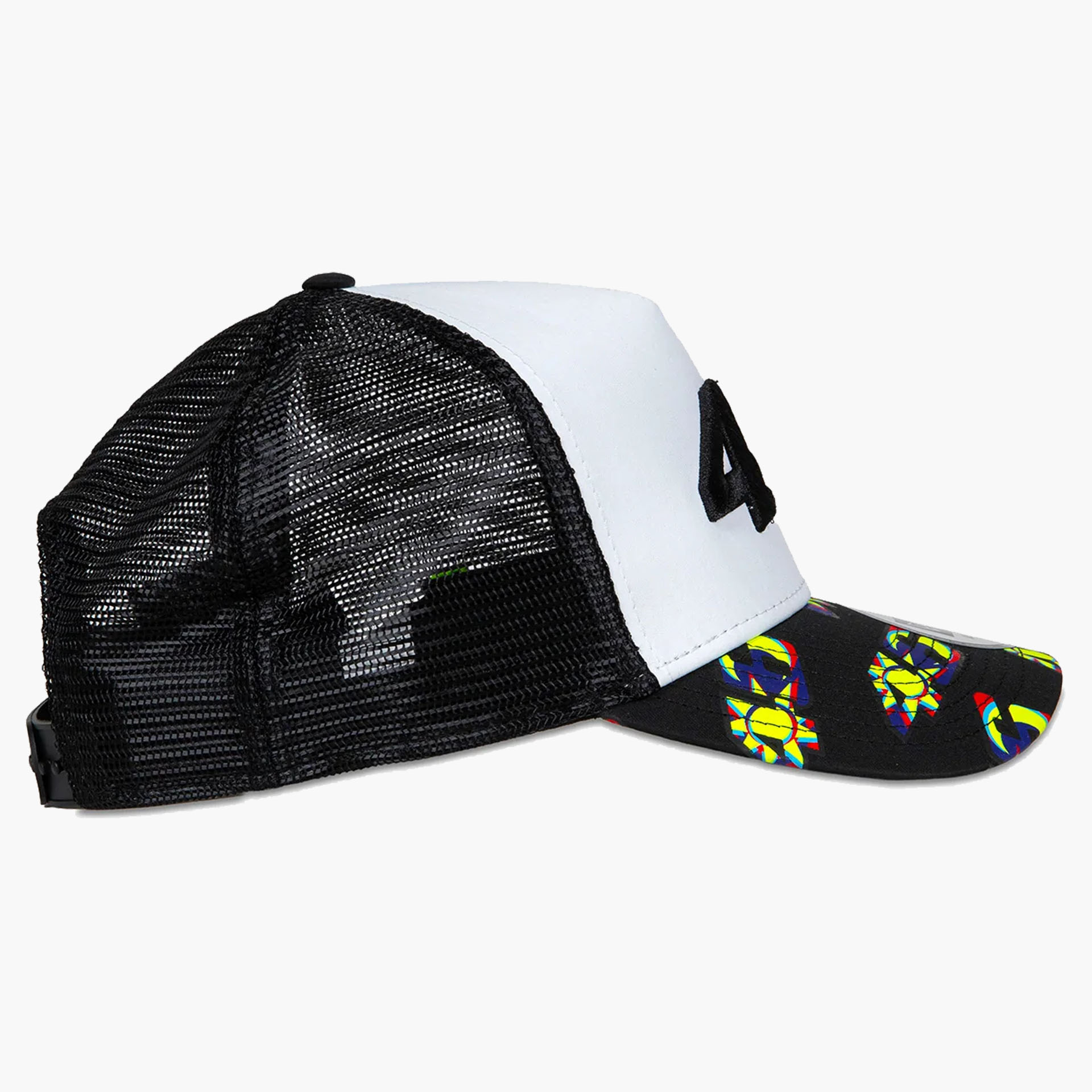 Boné New Era Rossi 9FORTY E-Frame Trucker VR46 Print Visor