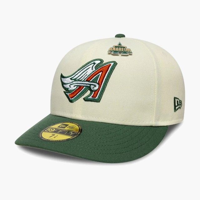 Bon� New Era LA Angels MLB Pin Cream & Dark Green 59FIFTY