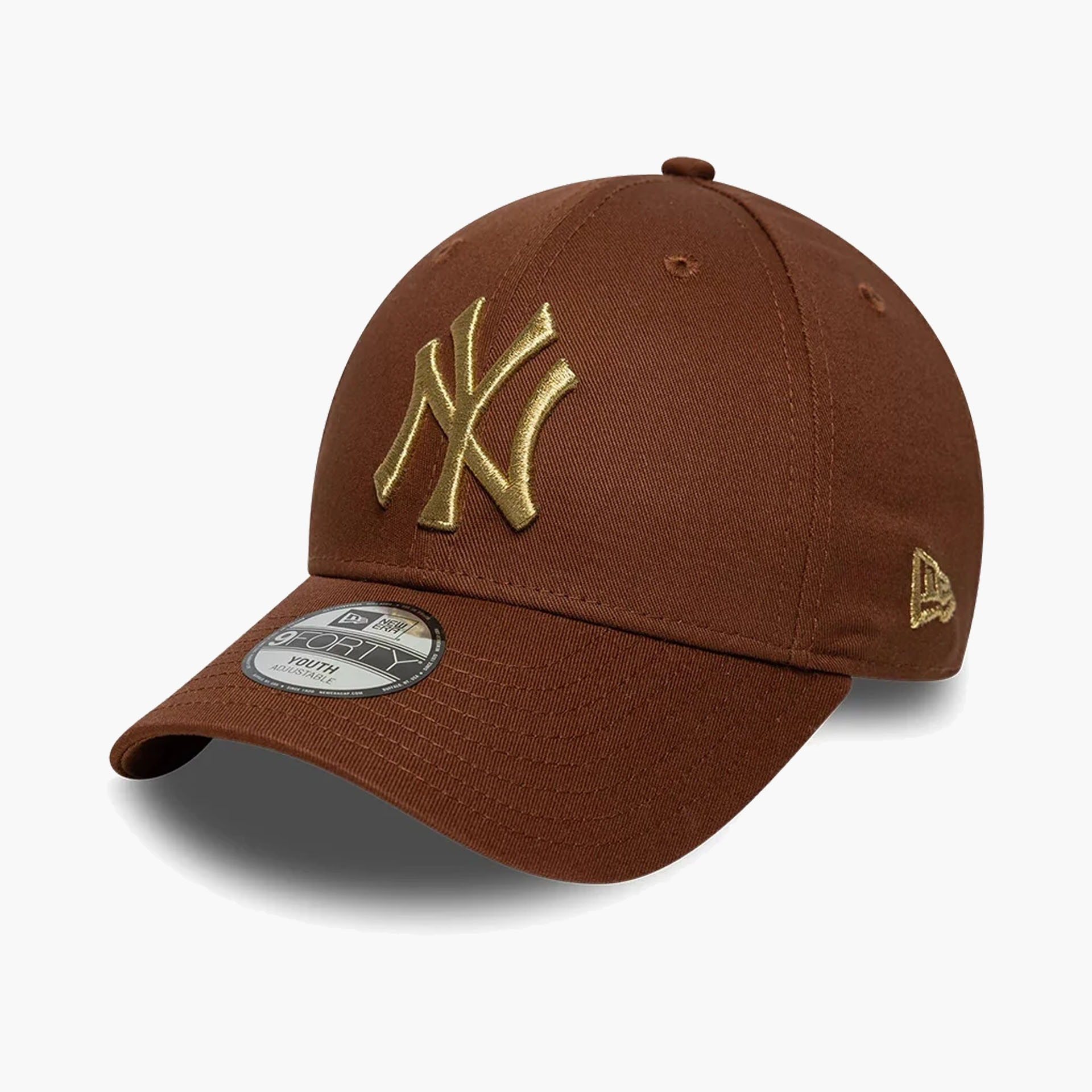 Boné New Era Youth New York Yankees MLB Metallic Brown 9FORTY Criança