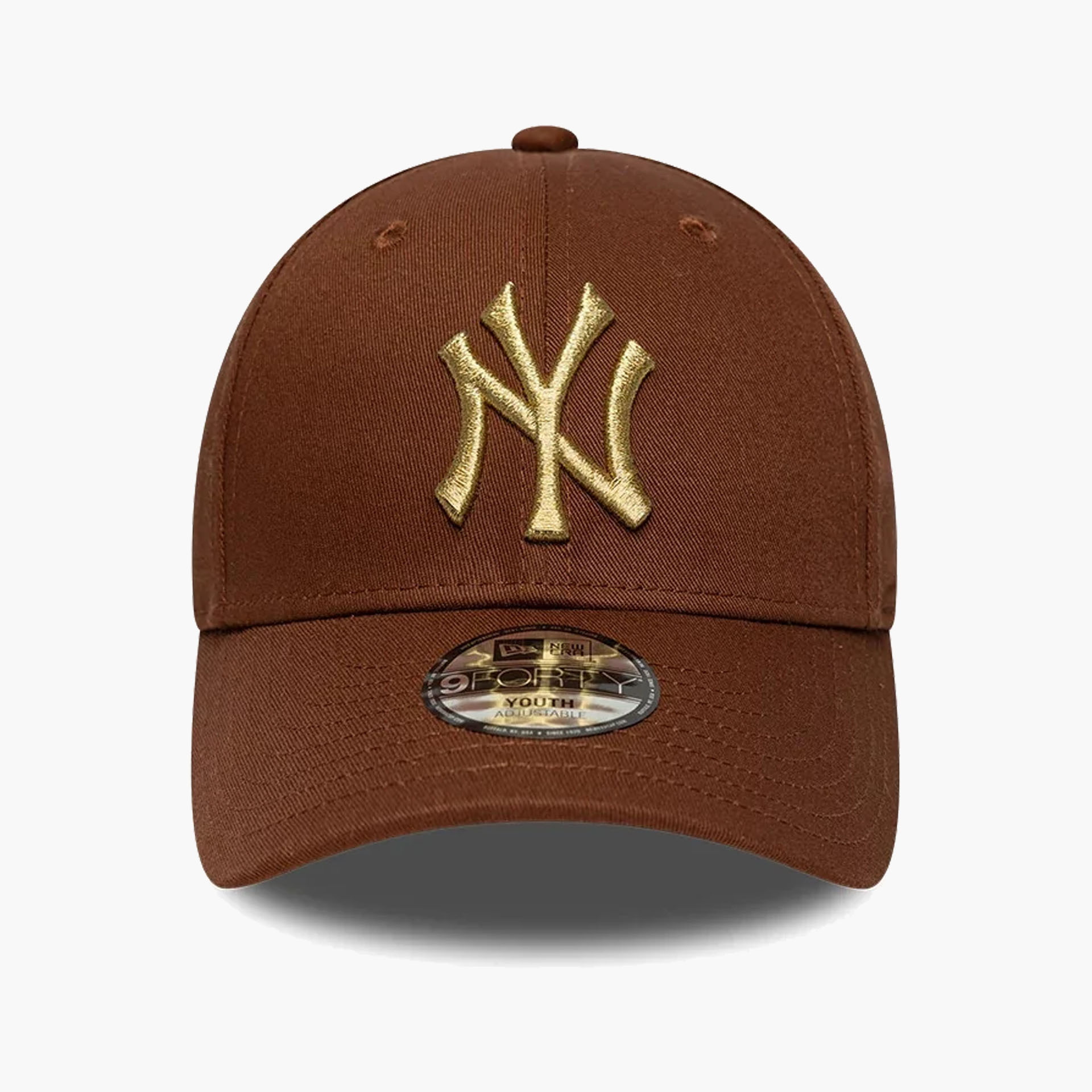 Boné New Era Youth New York Yankees MLB Metallic Brown 9FORTY Criança
