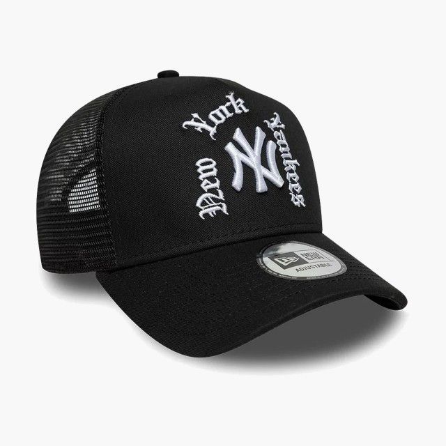 Boné New York Yankees MLB Script Black 9FORTY Boné New York Yankees MLB Script Black 9FORTY