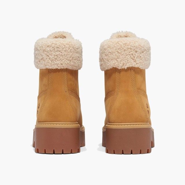 Bota Plataforma Timberland Impermeável com Forro Quente Stone Street em amarelo para Mulher Bota Plataforma Timberland Impermeável com Forro Quente Stone Street em amarelo para Mulher