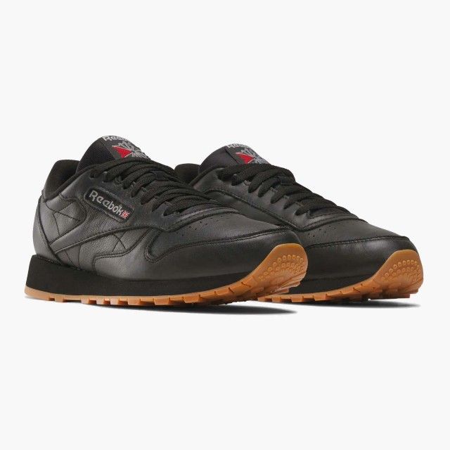 Sapatilhas Reebok Classic Leather Homem Pretas Sapatilhas Reebok Classic Leather Homem Pretas