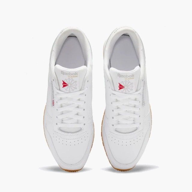 Sapatilhas Reebok Classic Leather Homem Brancas Sapatilhas Reebok Classic Leather Homem Brancas
