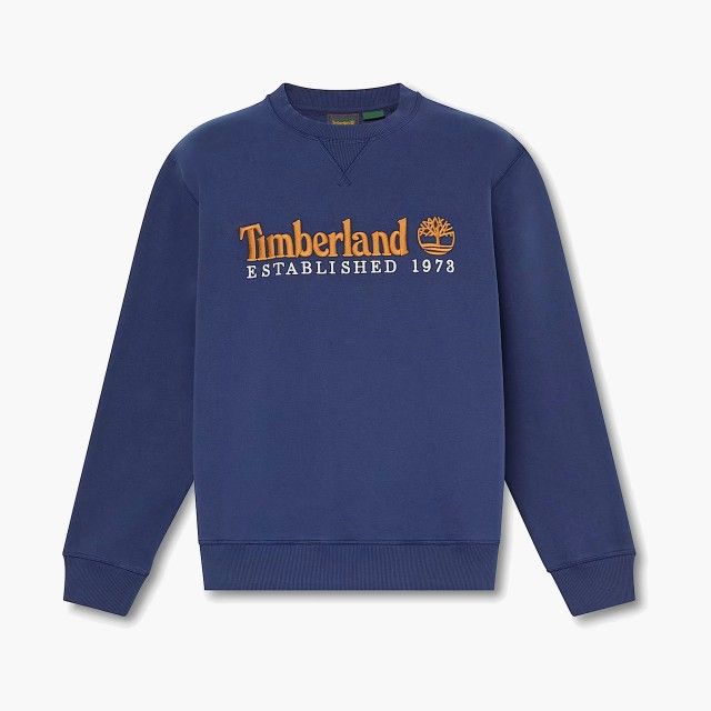 Timberland - Camisola Gola Redonda Established 1973 (Azul Escuro)