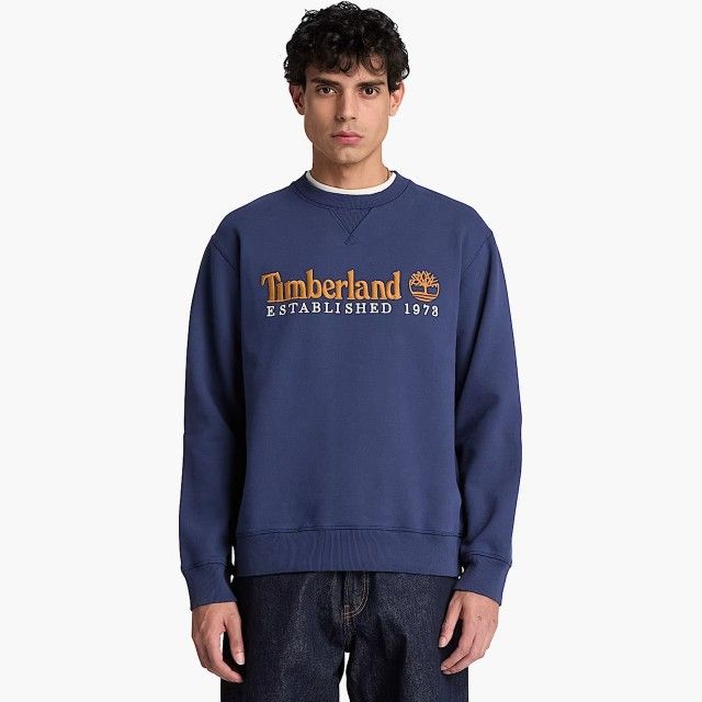 Timberland - Camisola Gola Redonda Established 1973 (Azul Escuro) Timberland - Camisola Gola Redonda Established 1973 (Azul Escuro)